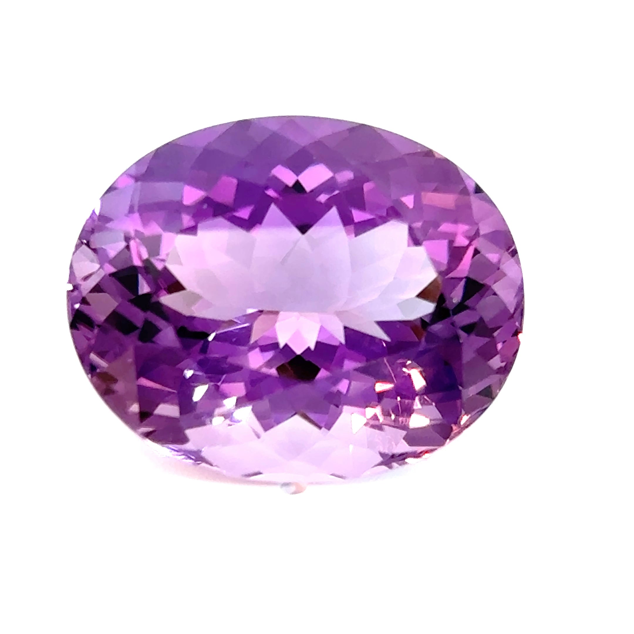 Amethyst Gemstone; Natural Untreated Brazil Amethyst; 39.80cts